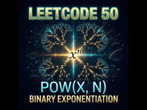 LeetCode 50: Pow(x, n) in less than 5 minutes | Binary Exponentiation