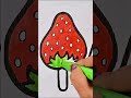 Strawberry Coloring 🍓 | Learn Red Color for Kids | Fun Art