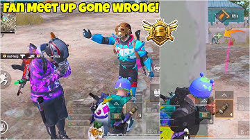 Fan Meet GONE WRONG! | Conqueror Tier | PUBG Mobile