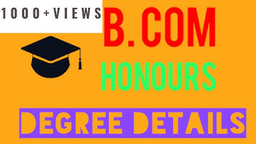 B.COM Vs B.COM(HONORS)| FULL DETAILS ABOUT B.COM(HONOURS)| CAREER & JOBS AFTER B.COM(H)|VALUE |SCOPE