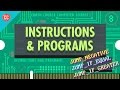 Instructions  programs crash course computer science 8