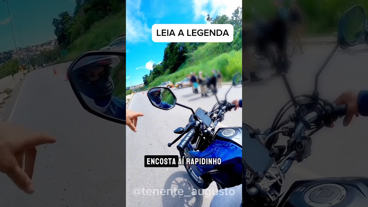 MotoUbeer parado na blitz da polícia militar