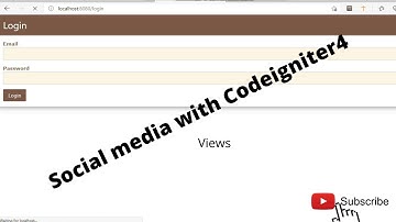 How to build a social media with codeigniter4 - Login View