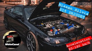 Nissan Silvia s15  440hp 505nm sr20det Acceleration 80-180 km/h gtx3076r