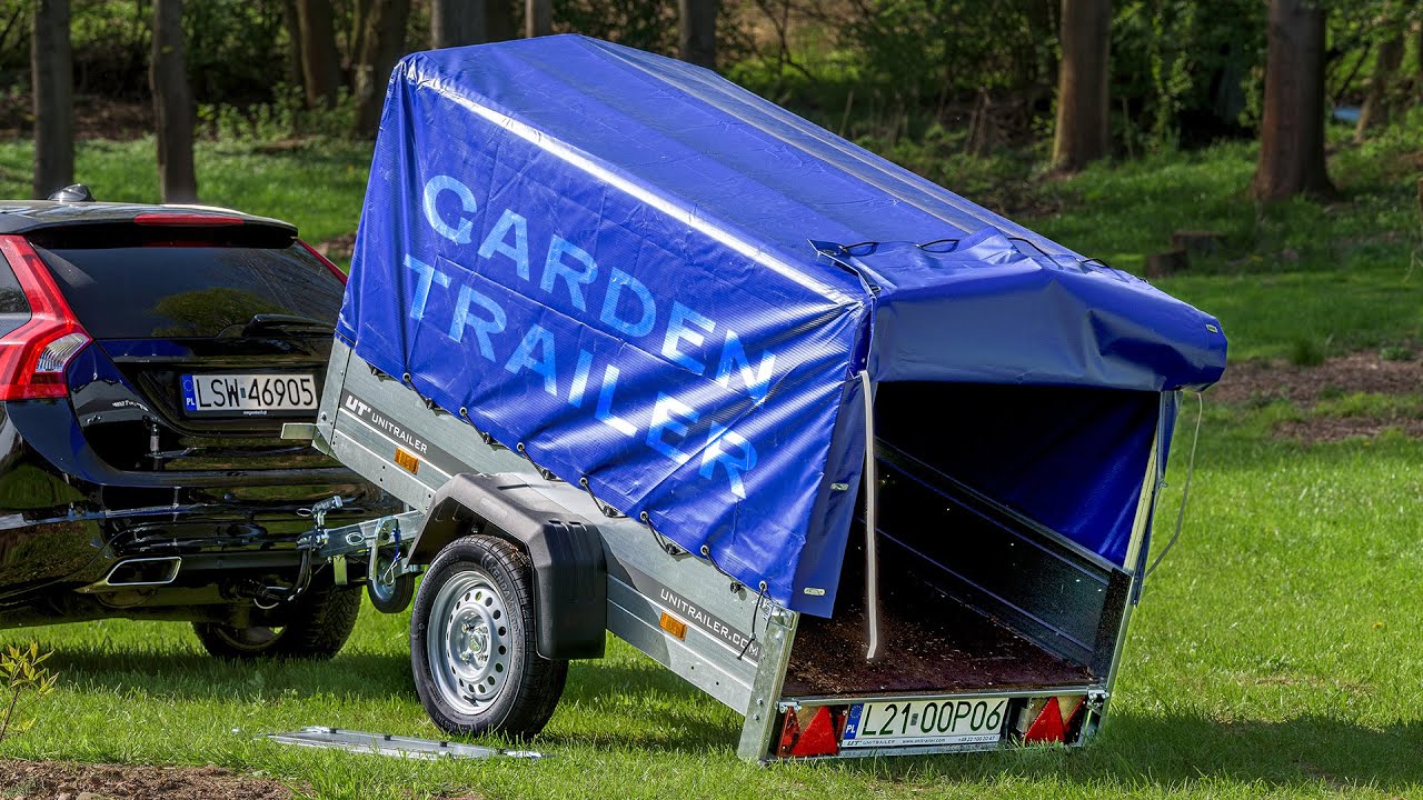 Anhänger für Auto Garden Trailer 200 KIPP 200x106 cm 750 kg mit Flachplane