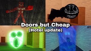 [Roblox] Doors but Cheap (Hotel update + Jeff shop) Gameplay