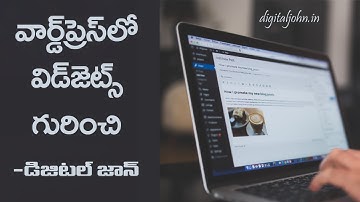WordPress Widgets Explained in Telugu || WordPress Tutorials in Telugu