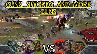 Dawn of War DE Unification: 4 vs 4 Farsight Enclaves, Sgion, Renegade Guard vs Tyranids, IG, IDH, DG