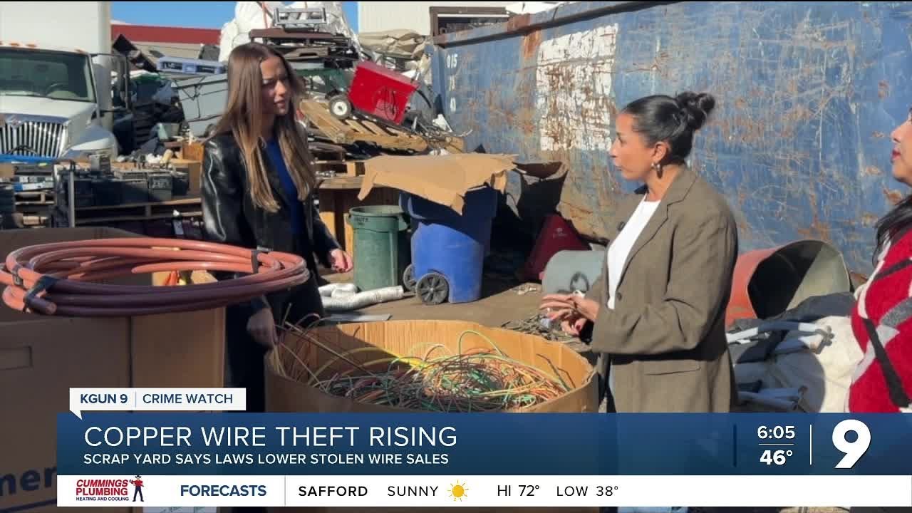 Copper wire theft on the rise in Tucson