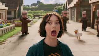 Emma Myers becomes Ian Gillan (A Minecraft Movie zero limits meme)