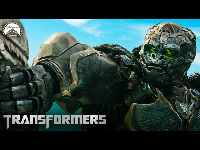 Every Optimus Primal Moment in Transformers Rise of the Beasts 🦍 | Paramount Movies class=