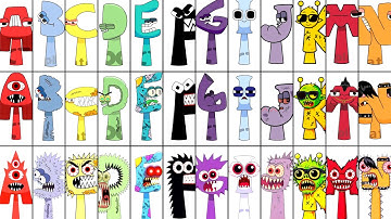 Incredibox Sprunki OC Phase 1 to Phase 3 A～Z From Alphabet Lore Part 1