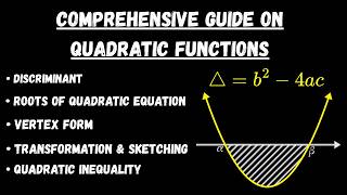 The Complete Quadratic Functions Course | Roots, Graphs, Transformations & Inequalities.