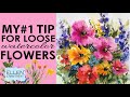 MY no.1 TIP for creating LOOSE WATERCOLOR FLOWERS!!!!