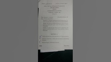 B.Sc 2nd sem EVS paper Jammu University