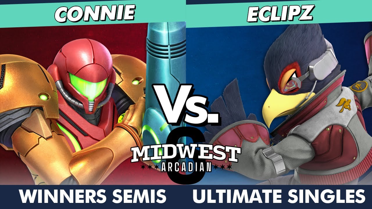 Midwest Arcadian 6 Winners Semis - Connie (Samus) Vs. Eclipz (Falco) SSBU Ultimate Tournament