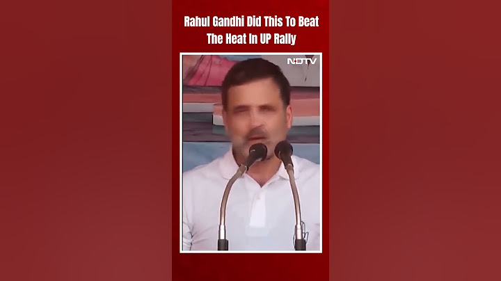 Lok Sabha Elections 2024 | "It's Too Hot": Rahul Gandhi Pours Water Over His Head At UP Poll Rally