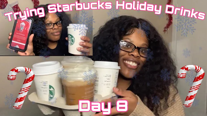 Trying Starbucks Holiday Drinks | vlogmas day 8