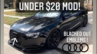 Audi A4 / A5 Mods ! BLACK OUT YOUR EMBLEMS