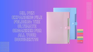Mr. Pen Expanding File Folders: The Ultimate Organizer for All Your Documents!