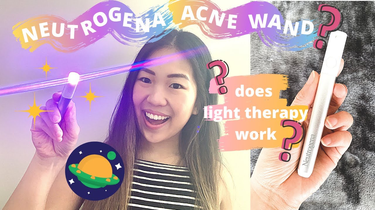 ปากกา แสง light pen  Update New  ONE WEEK OF NEUTROGENA Light Therapy Acne Spot Treatment! Does the Acne Pen work?! 😲 Unboxing + Demo