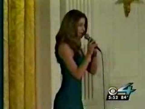 Ana Cristina Performing at White House CBS/coverage