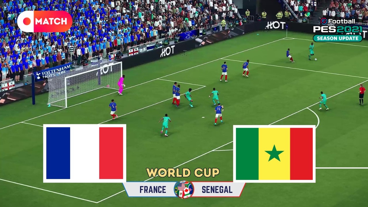France vs Senegal | World Cup 2026 Simulation | eFootball PES 21 Realistic Gameplay