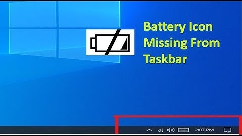 Battery Icon Missing From Taskbar in Windows 10   Simple Fix