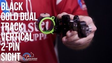 Black Gold Dual Track Vertical 2-Pin Sight