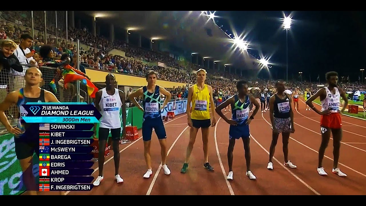Men's 3000m.  Lausanne Athletissima. Diamond League. Stade Olympique de la Pontaise. August 26, 2021