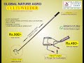 Global nature agro cultiweeder cultivation weeding agriculture innovative organic gnagro