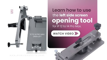 How Effectively Use the Left Side Open Screen Separator Tool for iPhone 12 to 14 Pro Max Repairs