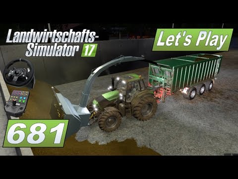 lets play a little game LS17 #681 Neue Silage Fräse gleich im Einsatz #Lets Play Landwirtschafts Simulator 2017 4fach