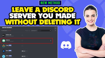 How to leave a discord server you made without deleting it 2025