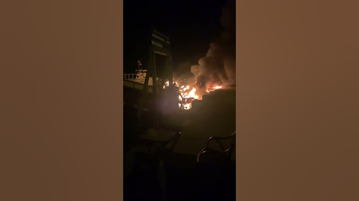 Incendie sur le port de Sagone, dans la nuit du 12 au 13 juin 2021 (vidéo amateur B. Lacoustene)