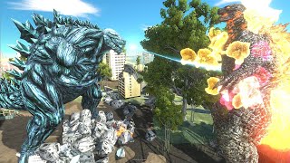 Godzilla earth VS. Godzilla legendary \& Shin godzilla - Animal Revolt Battle Simulator