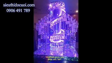 Tháp ly rót rượu giá rẻ, tháp ly champagne mẫu TL-2, 0906491789