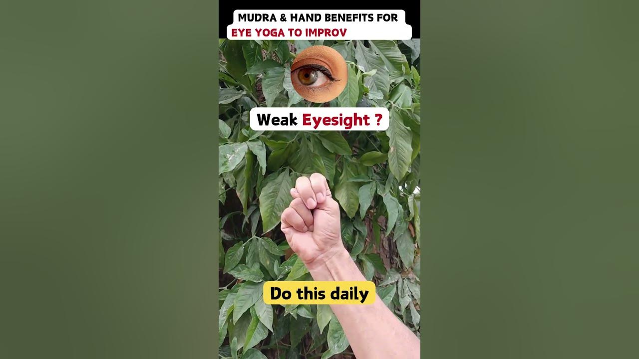 Mudra & Hand Benefits for eye: Yoga to improve Eyesight  #yoga #mudra #shortsfeed #yogamudra #shorts