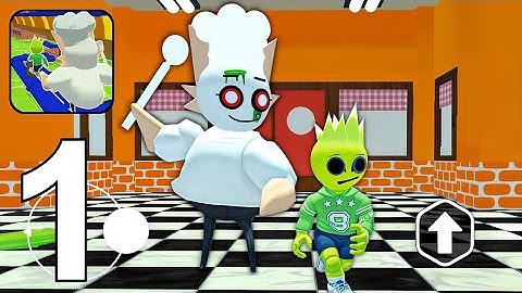 Pizza Shop Escape Obby - Gameplay Walkthrough Part 1 - Evil Pizzeria Escape (Android, iOS)