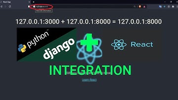 How to Integrate Django and React JS (from scratch)