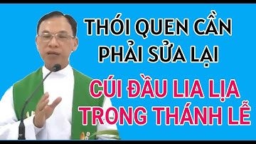 THÓI QUEN CÚI ĐẦU TÙM LUM TRONG THÁNH LỄ CẦN PHẢI THAY ĐỔI | CHA NGUYỄN THẾ THỦ GIẢNG & GIẢI ĐÁP