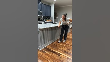 DIY kitchen island makeover! 😍 This design would look good in SO many spaces, what do you think??