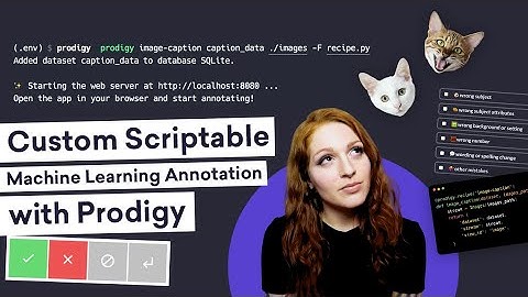 IMAGE CAPTIONING ANNOTATION with Prodigy & PyTorch: custom scriptable machine learning annotation