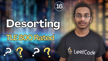 Desorting | Codeforces Round 887 (Div. 2) | @TLE_Eliminators CP Sheet | 800 | Q16