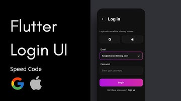 Log In UI - Flutter - Speed Code