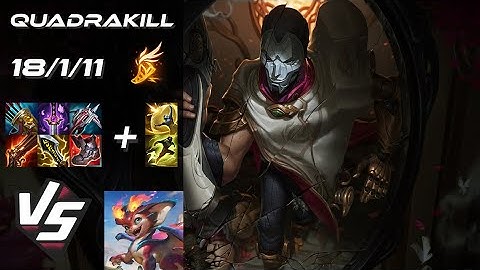 BOTTOM Jhin vs Smolder [QUADRAKILL] - EU Grandmaster Patch 25.S2.7