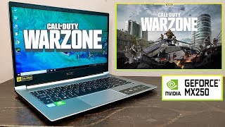 Warzone Gaming Review on Acer Swift 3 [i5 8th gen] [Nvidia MX 250] 