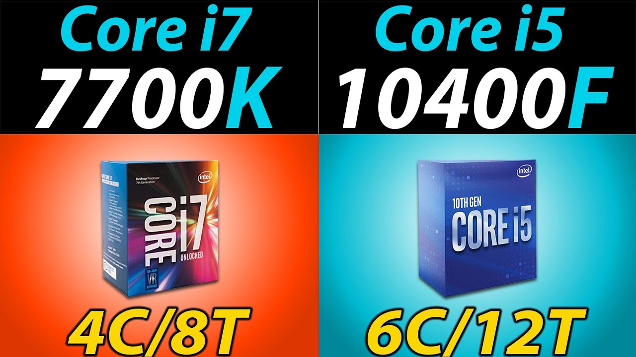 i7-7700K vs. i5-10400F | How Much Performance Difference? - YouTube