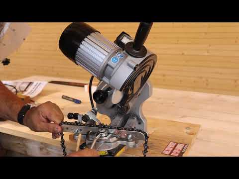 Video: Sägekette mit einer Maschine schärfen
