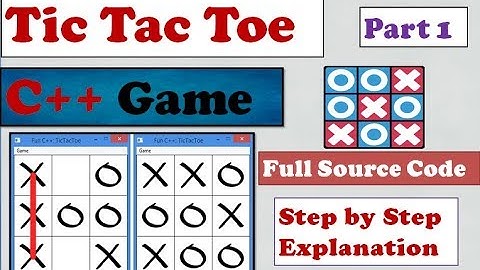 Tic Tac Toe game in c++ | tic tac toe game Code | Game Project in C++ | Part 1